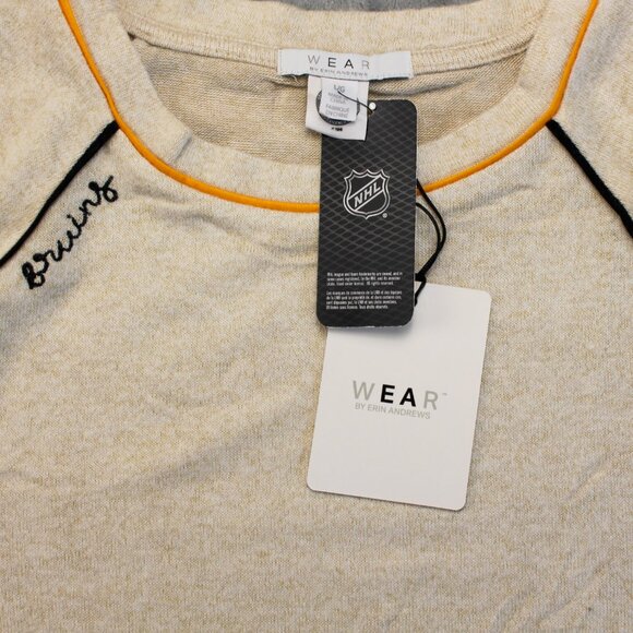 2 PC Boston Bruins Raglan Pullover Sweatshirt & Pants Lounge Set Women's Large - Picture 6 of 16